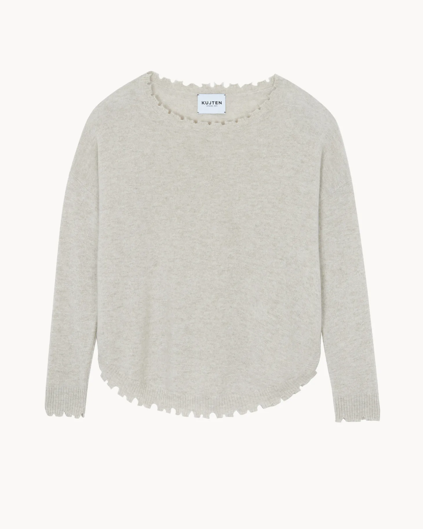 Pull Cachemire Col Rond Liquette Femme