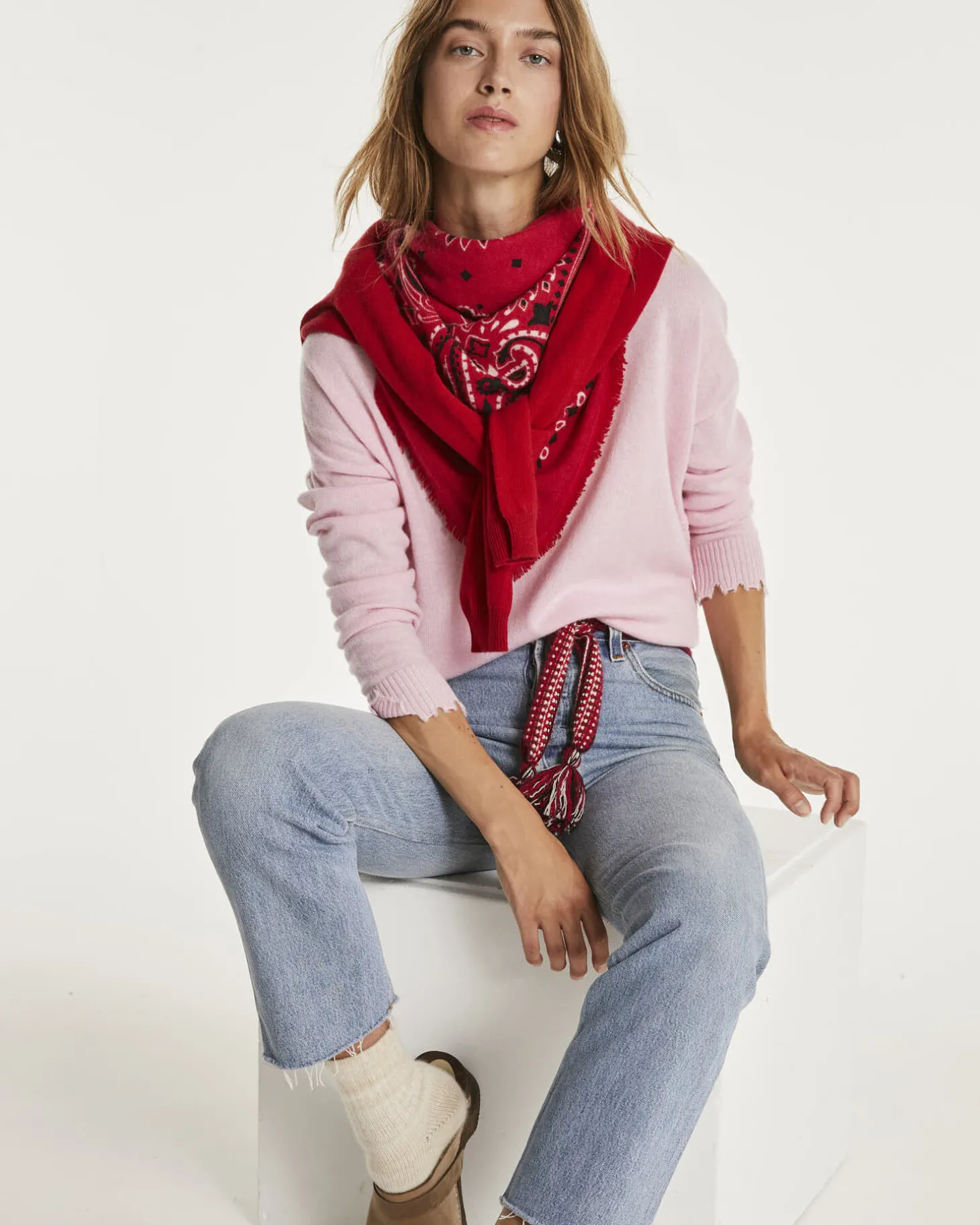 Pull Cachemire Col Rond Liquette Femme