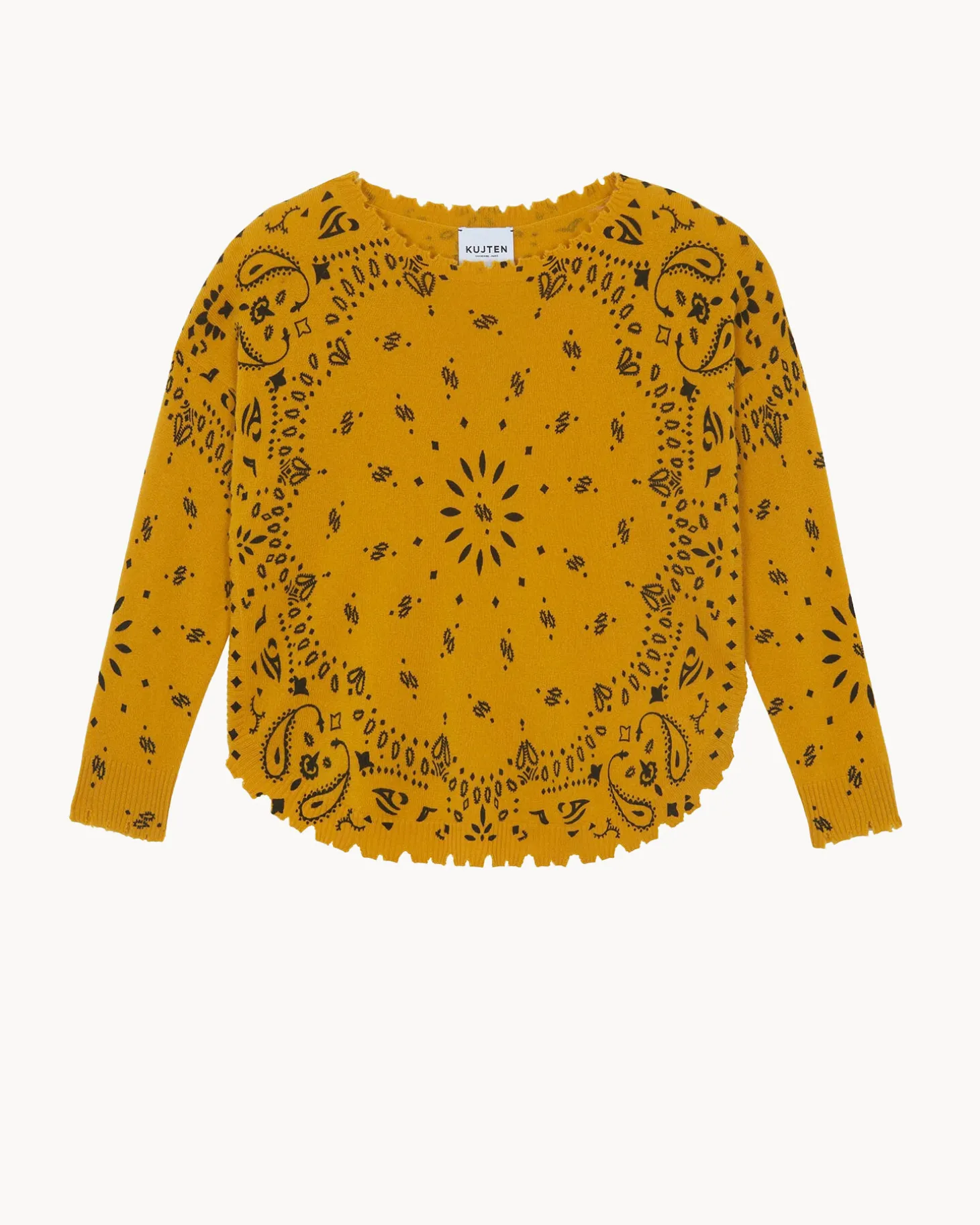 Pull Cachemire Col Rond Liquette, 2 Fils