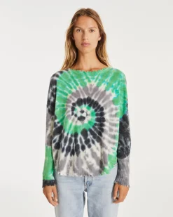 Pull Cachemire Col Rond Liquette Tie&Dye