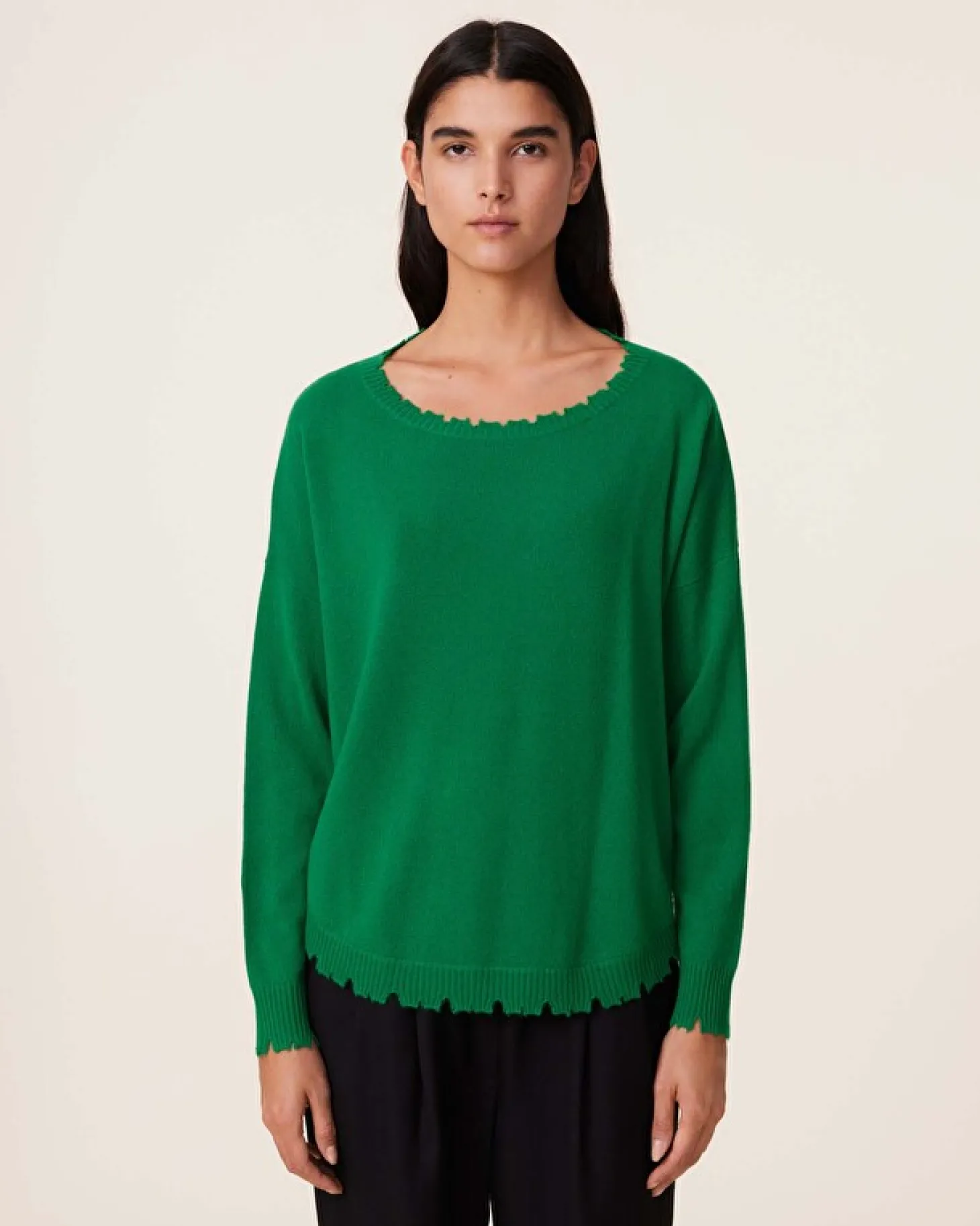 Pull Cachemire Col Rond Liquette, 2 Fils
