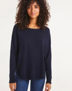 Pull Cachemire Col Rond Liquette, 2 Fils
