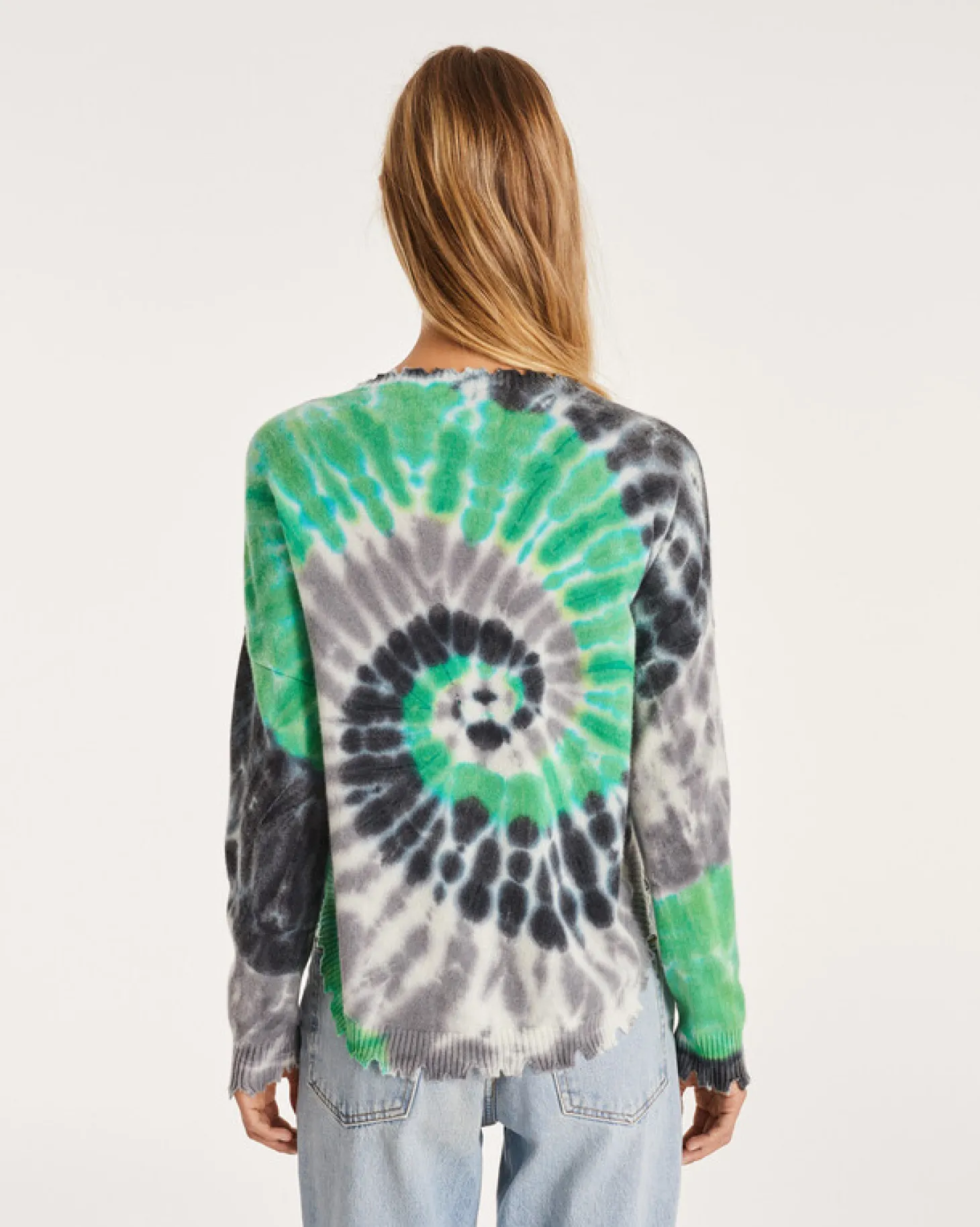 Pull Cachemire Col Rond Liquette Tie&Dye