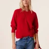Pull Cachemire Col Rond Manches Ballons, 8 Fils
