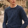 Pull Cachemire Col Rond Manches Longues, 2 Fils