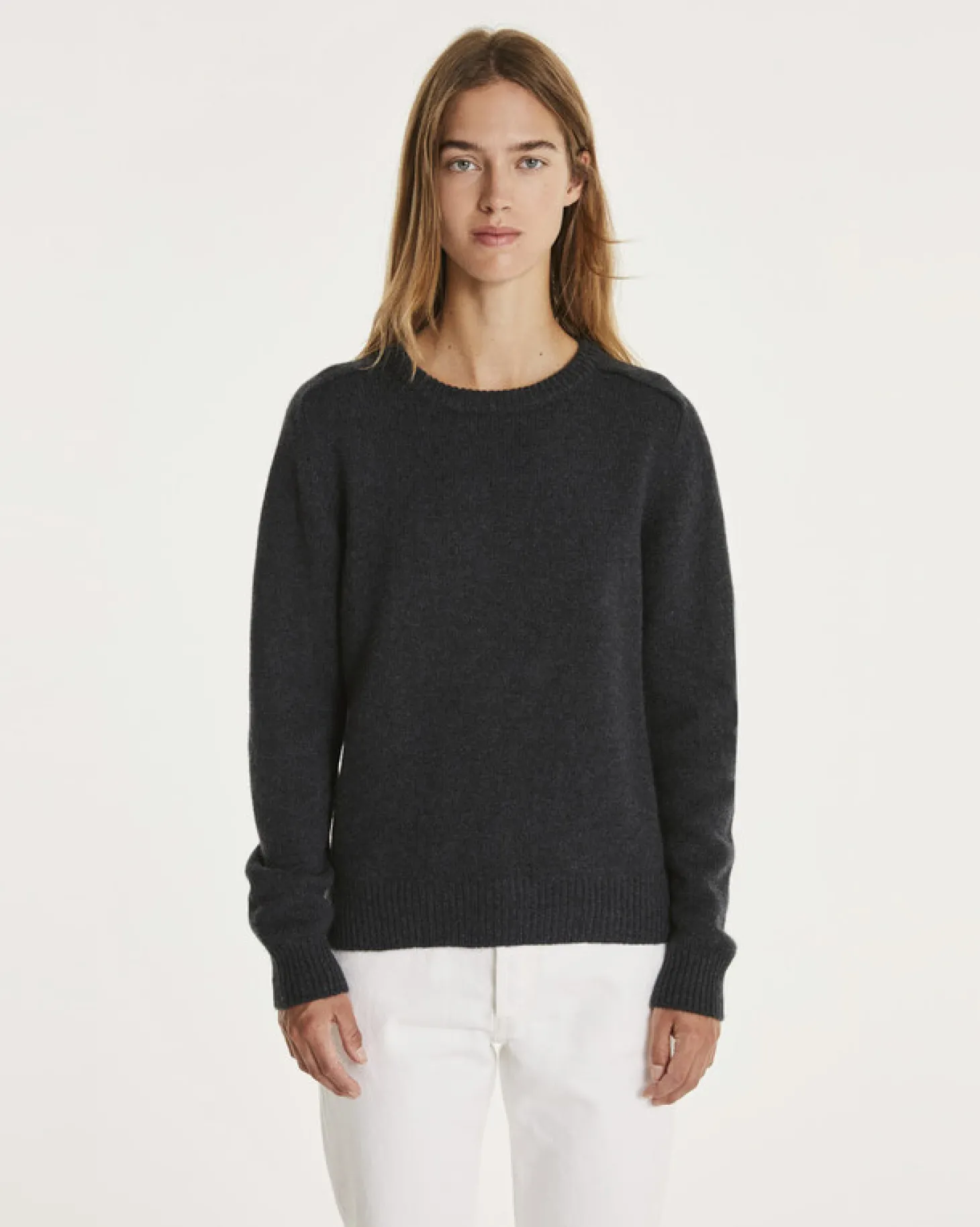 Pull Cachemire Col Rond Manches Longues