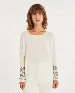 Pull Cachemire Col Rond Manches Longues