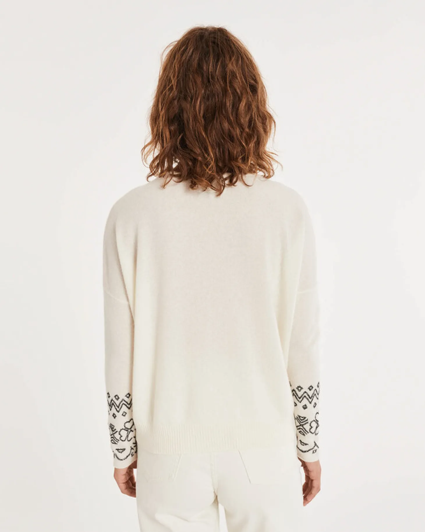 Pull Cachemire Col Rond Manches Longues