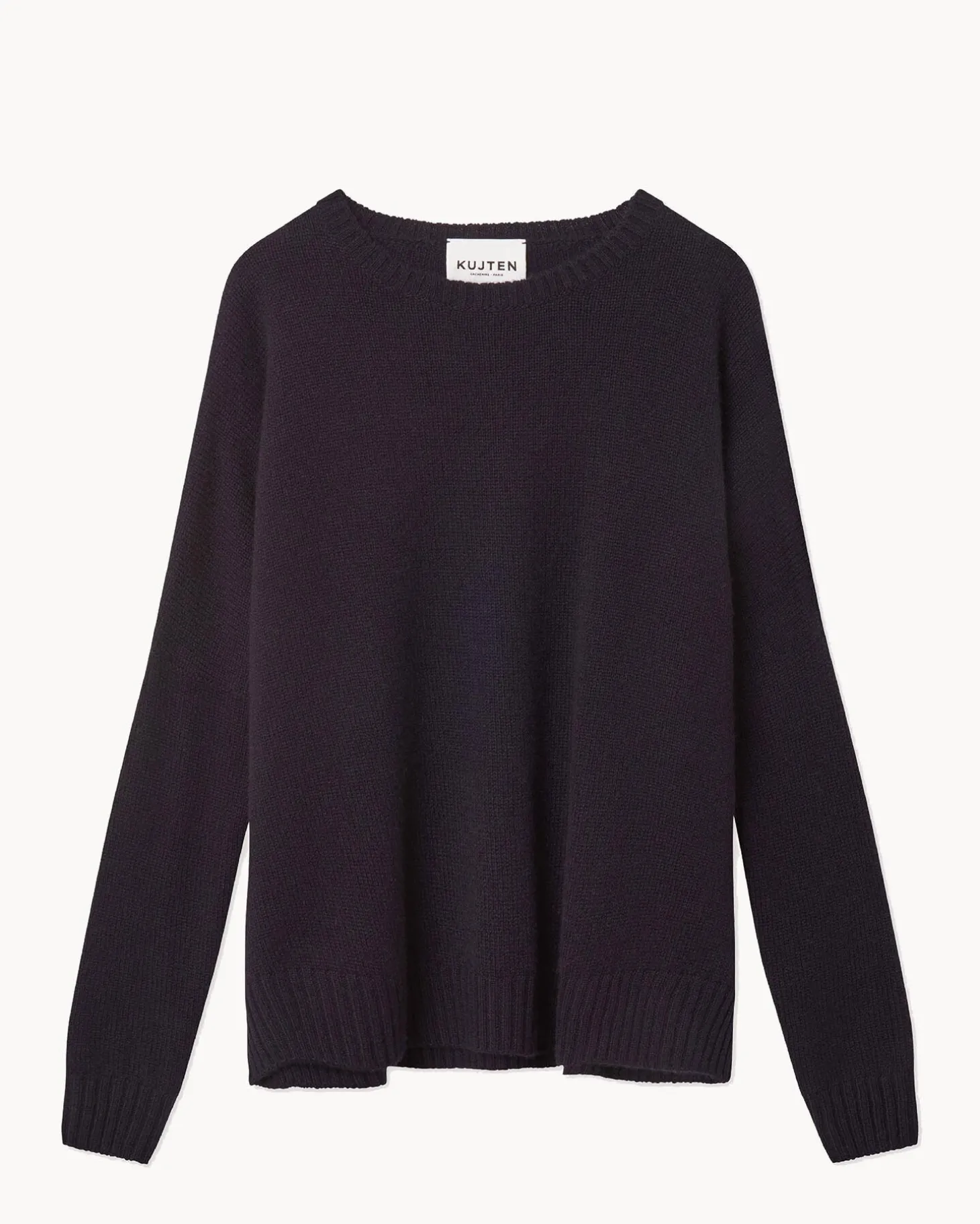 Pull Cachemire Col Rond Oversize Femme