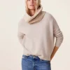 Pull Cachemire Col Rond Oversize Femme, 6 Fils
