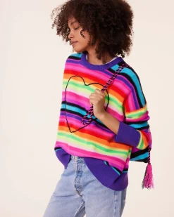 Pull Cachemire Col Rond Oversize, 4 Fils