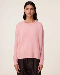 Pull Cachemire Col Rond Oversize Femme, 4 Fils