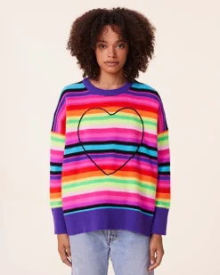 Pull Cachemire Col Rond Oversize, 4 Fils