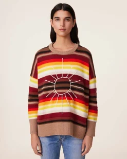 Pull Cachemire Col Rond Oversize, 4 Fils
