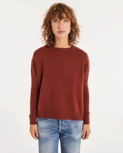 Pull Cachemire Col Rond Oversize Femme
