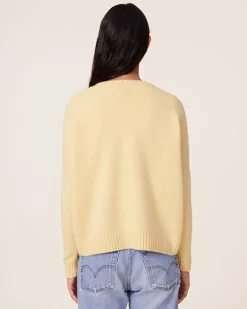 Pull Cachemire Col Rond Oversize Femme, 6 Fils
