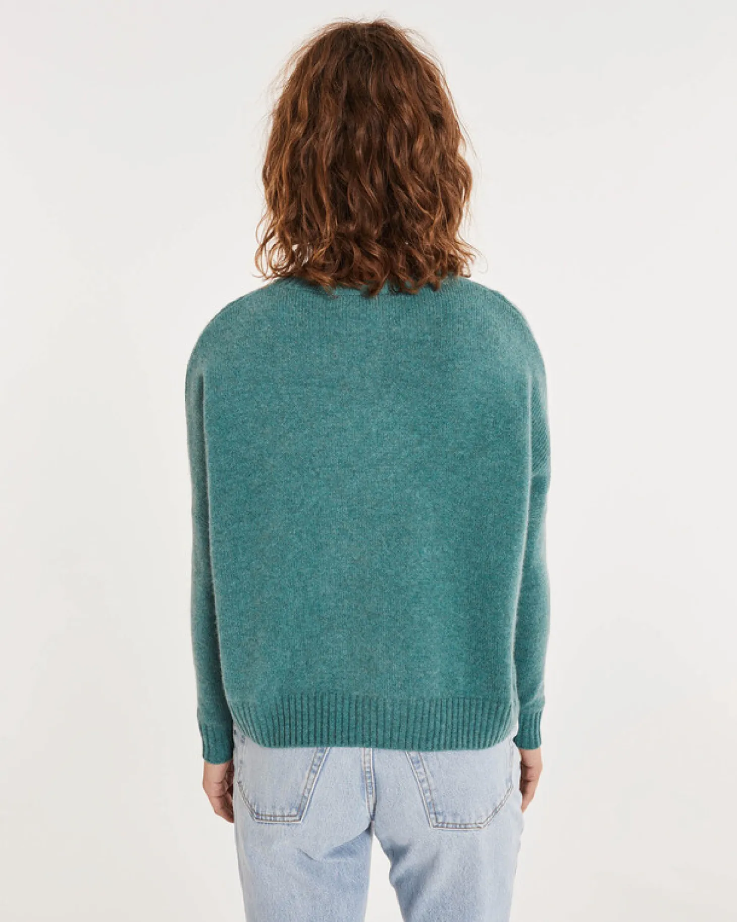 Pull Cachemire Col Rond Oversize Femme