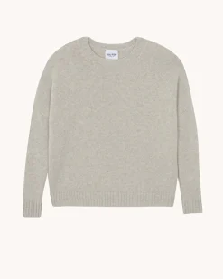 Pull Cachemire Col Rond Oversize Femme, 6 Fils