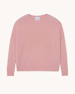 Pull Cachemire Col Rond Oversize Femme, 4 Fils