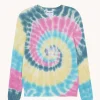 Pull Cachemire Col Rond Tie & Dye, 2 Fils