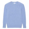 Pull Cachemire Col Rond Torsade