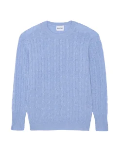 Pull Cachemire Col Rond Torsade