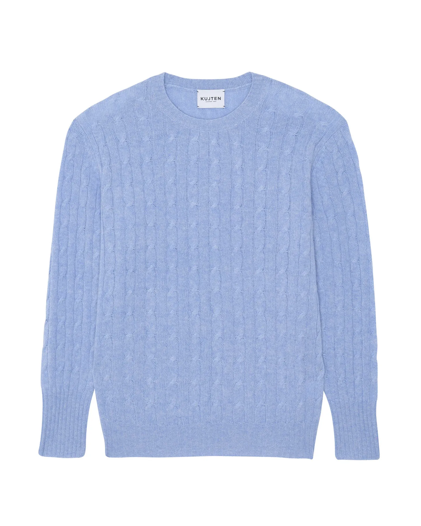 Pull Cachemire Col Rond Torsade