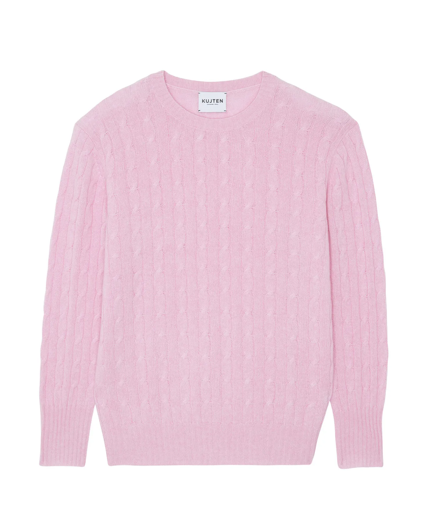 Pull Cachemire Col Rond Torsade