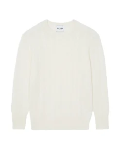 Pull Cachemire Col Rond Torsade