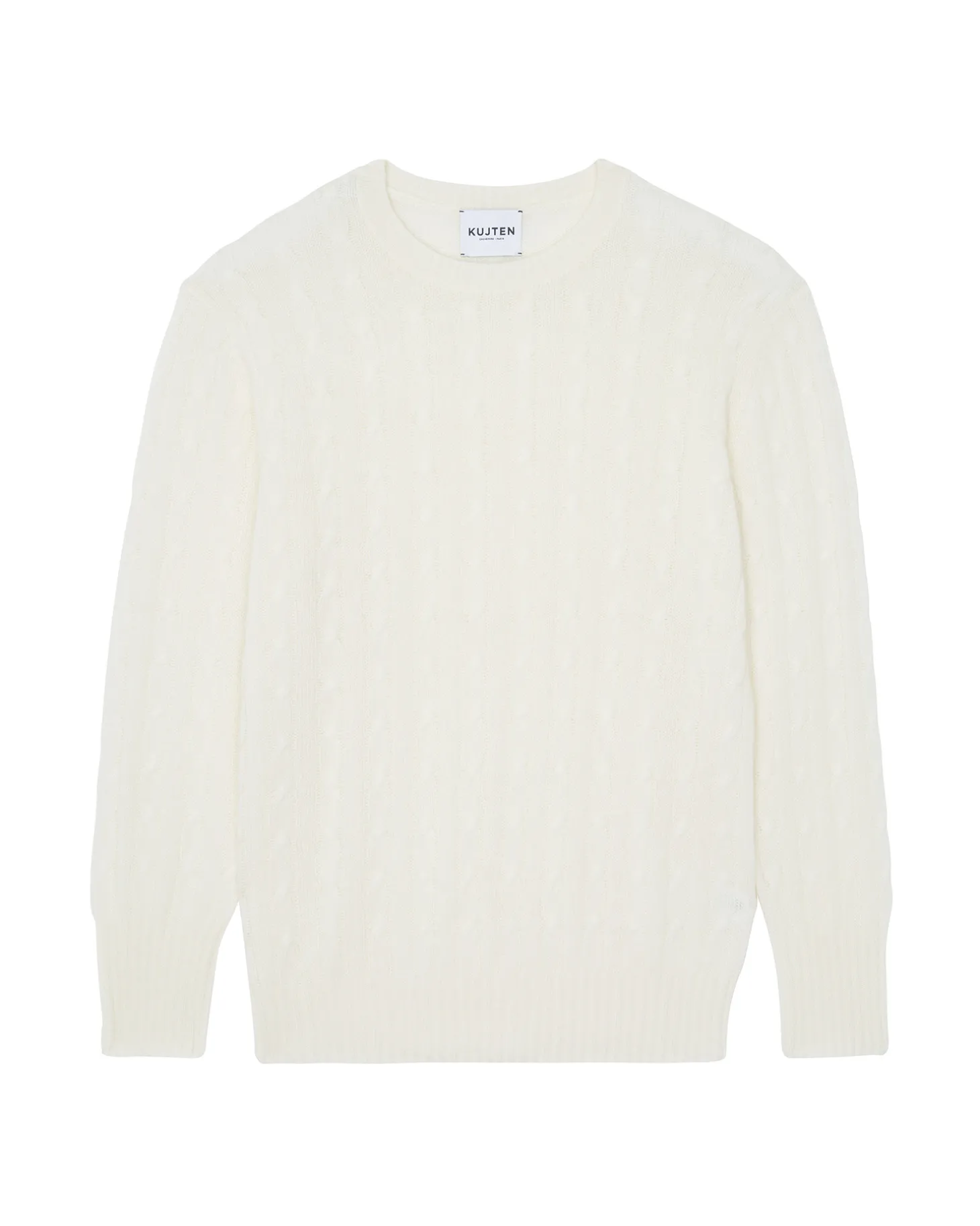 Pull Cachemire Col Rond Torsade