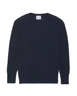 Pull Cachemire Col Rond Torsade