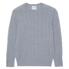 Pull Cachemire Col Rond Torsade