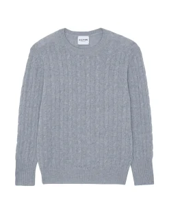 Pull Cachemire Col Rond Torsade