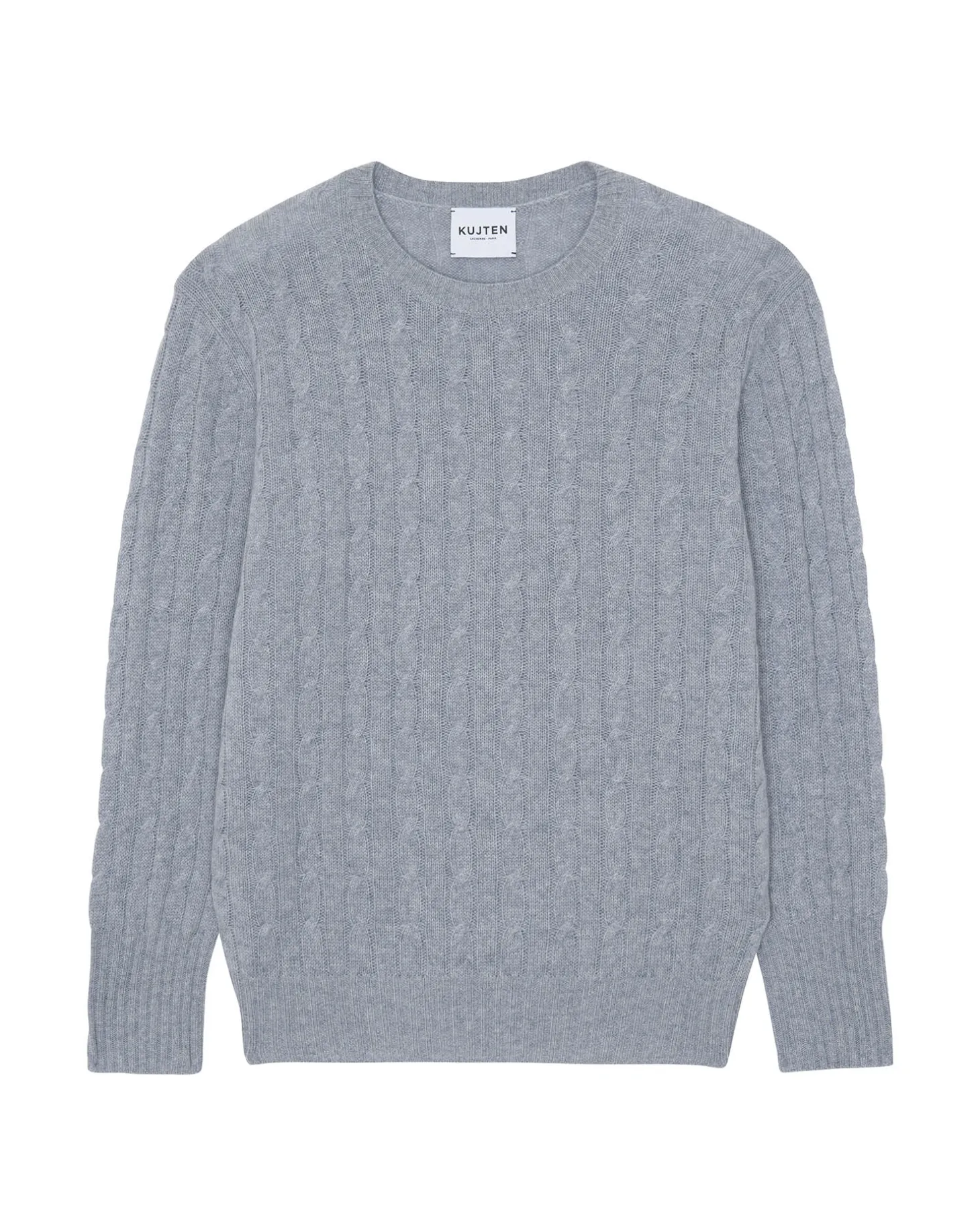 Pull Cachemire Col Rond Torsade