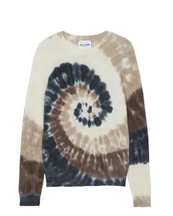 Pull Cachemire Col Rond Tie & Dye, 2 Fils
