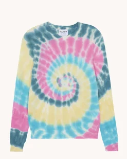 Pull Cachemire Col Rond Tie & Dye, 2 Fils