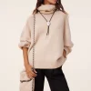 Pull Cachemire Col Roule Oversize, 8 Fils