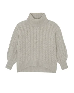 Pull Cachemire Col Roule Oversize Femme, 6 Fils