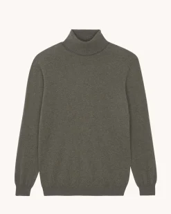 Pull Cachemire Col Roule Homme Basic, 2 Fils