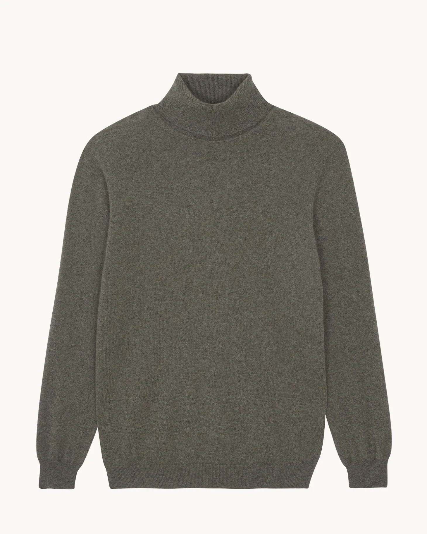 Pull Cachemire Col Roule Homme Basic, 2 Fils