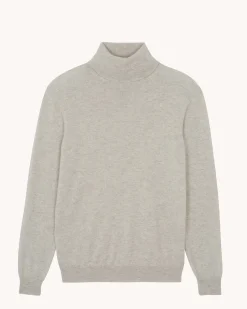 Pull Cachemire Col Roule Homme Basic, 2 Fils