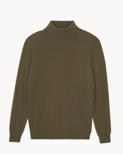 Pull Cachemire Col Roule Homme Basic, 2 Fils