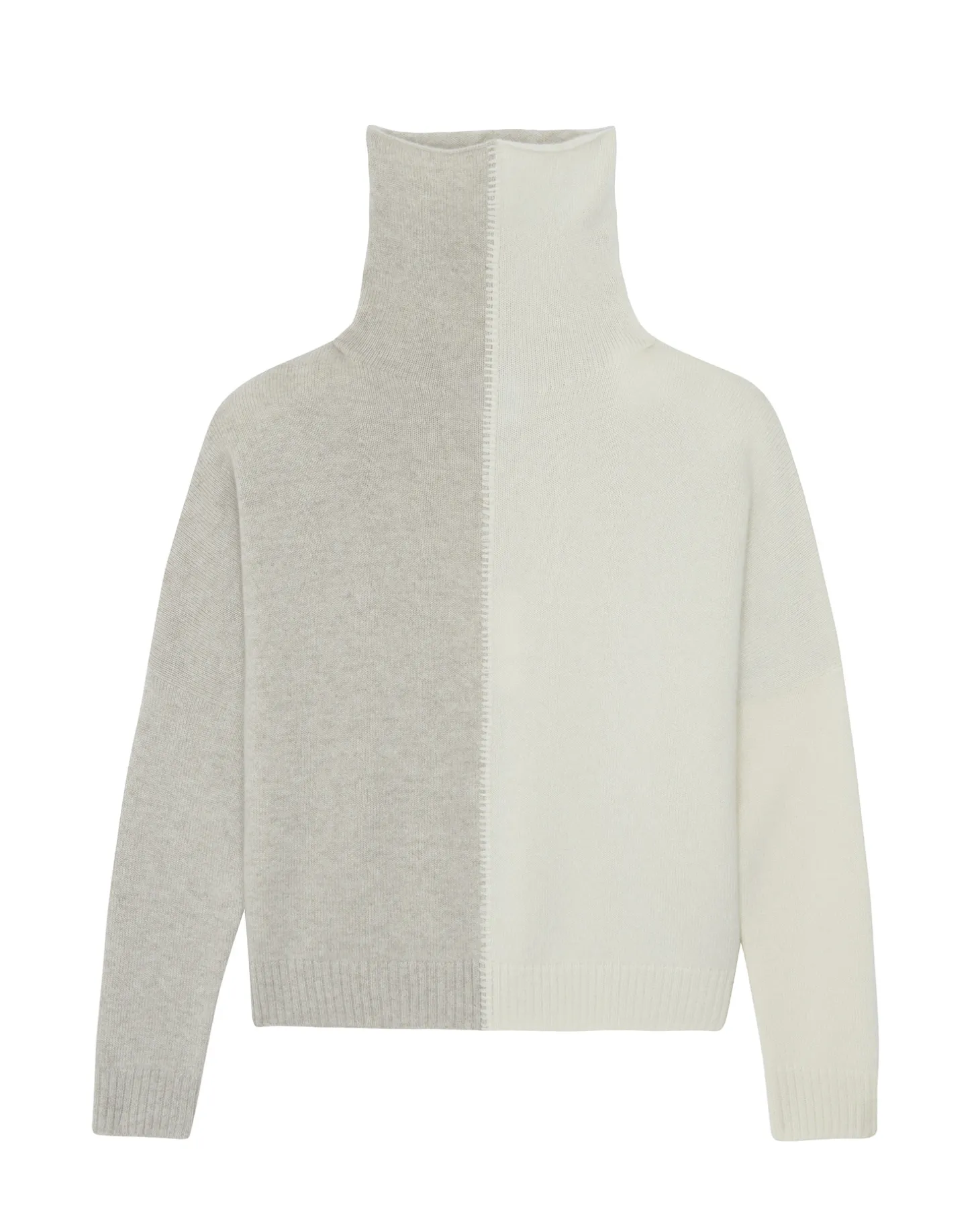 Pull Cachemire Col Roule Oversize Femme