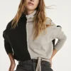 Pull Cachemire Col Roule Oversize Femme