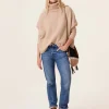 Pull Cachemire Col Roule Oversize Femme, 8 Fils