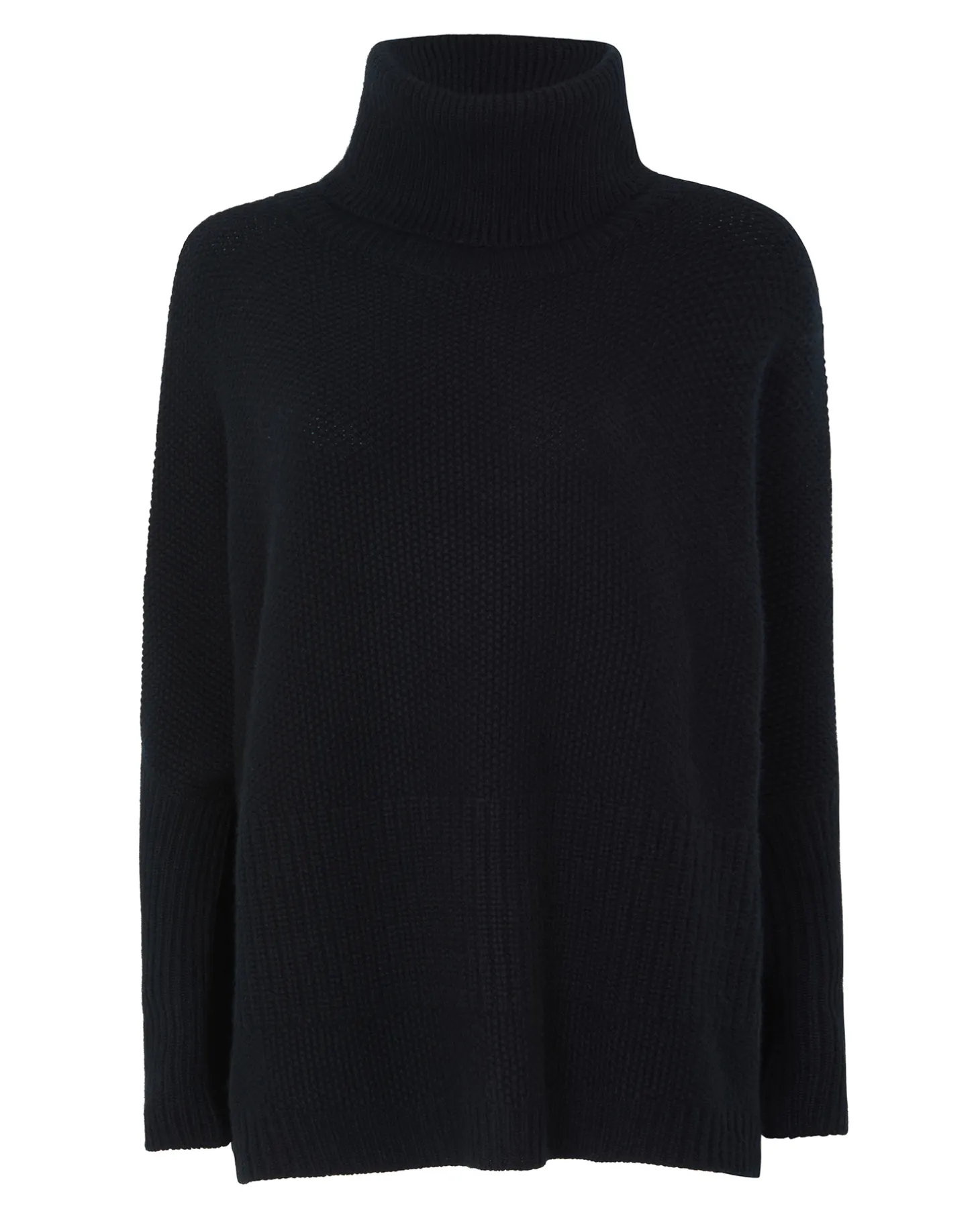 Pull Cachemire Col Roule Oversize Femme