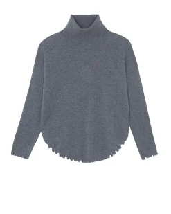 Pull Cachemire Col Roule Liquette, 2 Fils