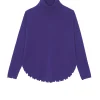 Pull Cachemire Col Roule Liquette, 2 Fils