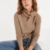 Pull Cachemire Col Roule Double Femme