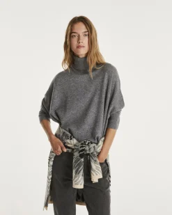 Pull Cachemire Col Roule Oversize